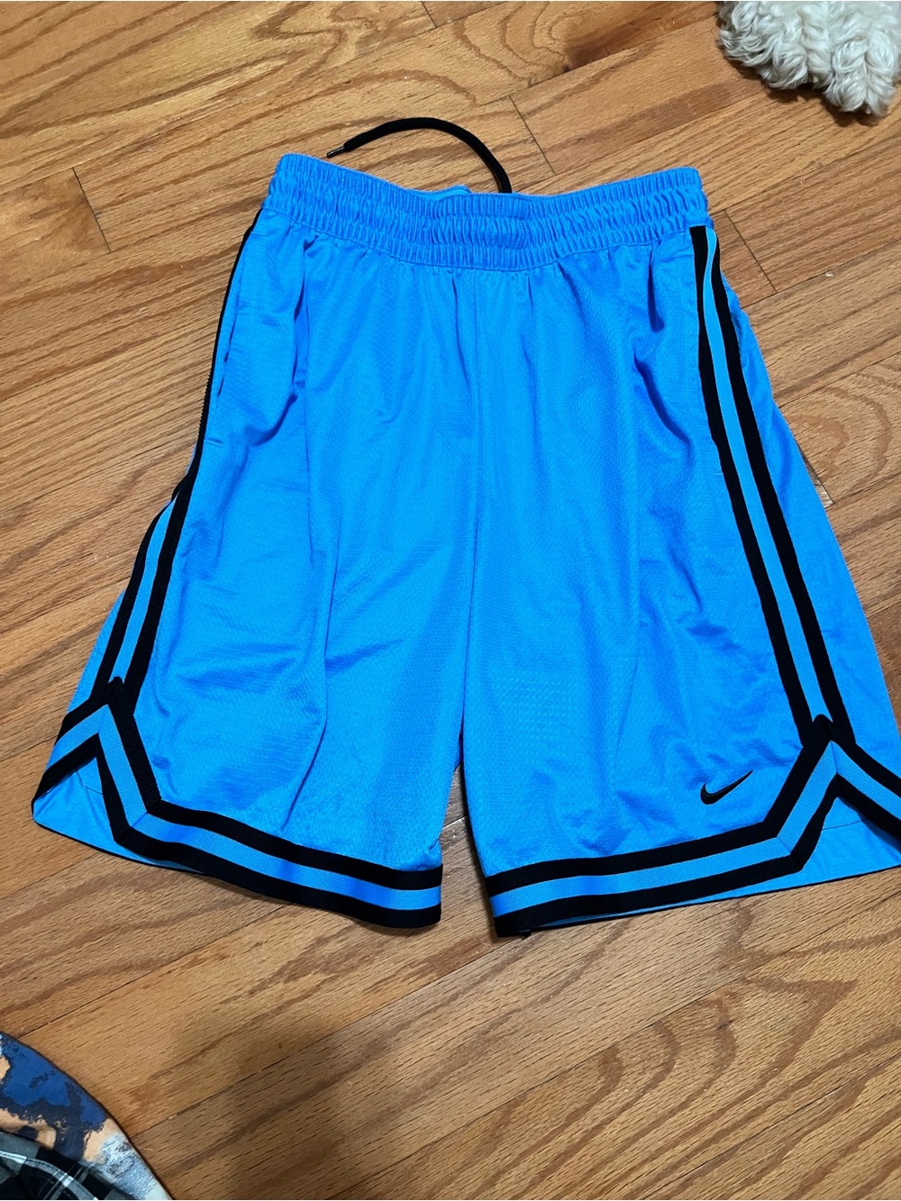 Nike Men’s Bright Blue Athletic Basketball Shorts with Black Trim